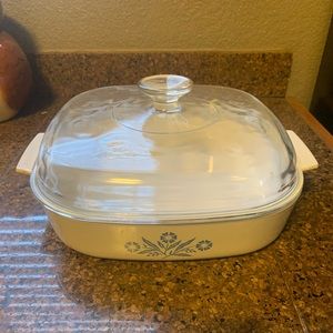 Vintage Corning Ware A-10-B Blue Cornflower